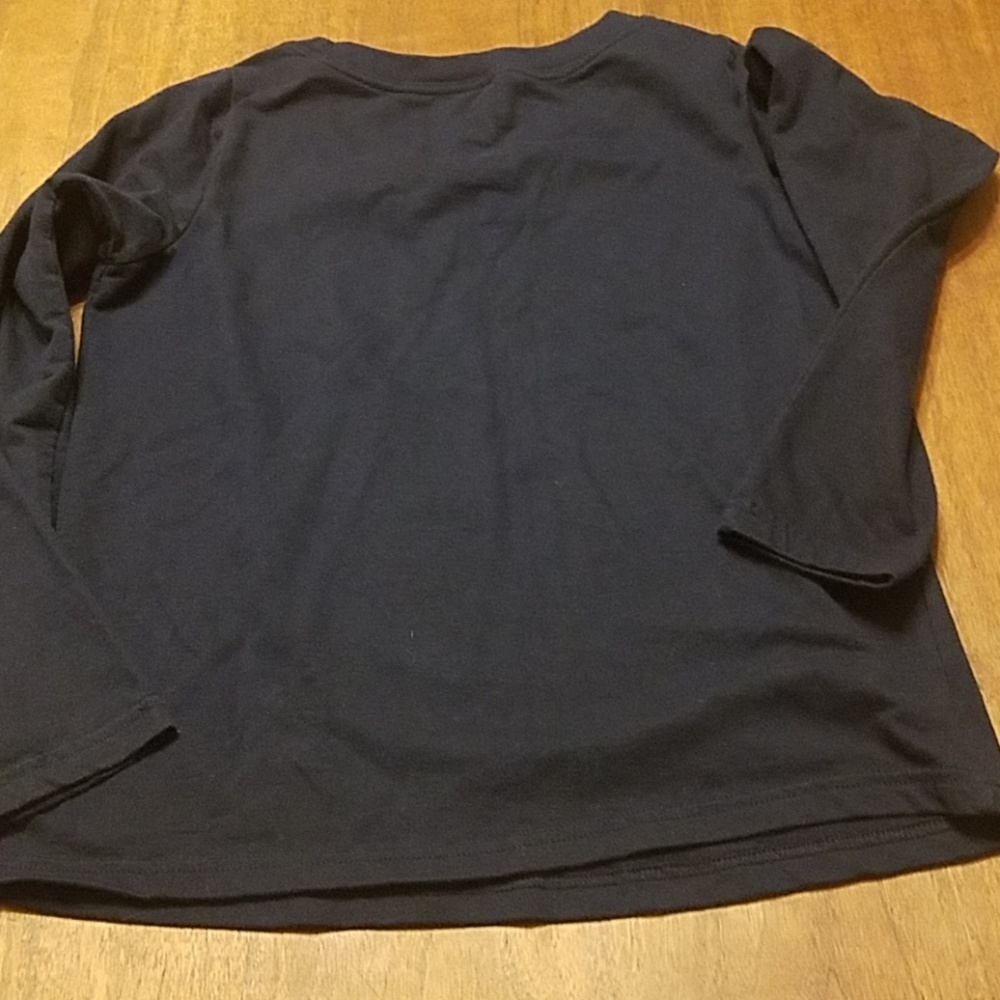 👸👕#019 Long sleeved metallic front shirt Size S - Picture 4 of 7